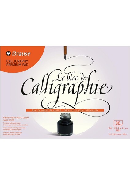 Brause : Calligrahy Pad Assorted Colors : 120 gr : A4 (30 Yaprak)