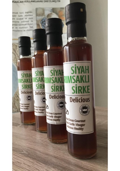 Doğal Siyah Sarımsaklı Sirke 250 ml