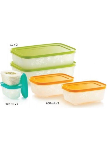 Alaska Başlangıç Seti 2X1LT 2X450ML 2X170ML Derin Dondurucu Alaska Başlangıç Set