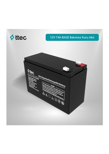 12V 7AMPER Base Kuru Tip Akü