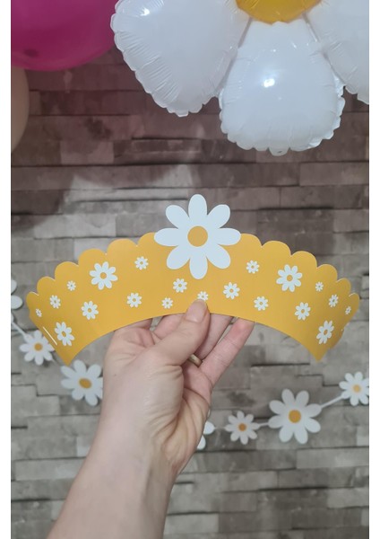 Papatya Konsepti Cupcake Sargısı 10'lu