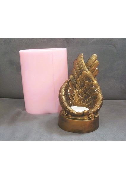 Kanat Tealight Mumluk Silikon Kalıp K-1011, Polyester Taş Tozu Çimento Alçı Kalıbı fiyatları