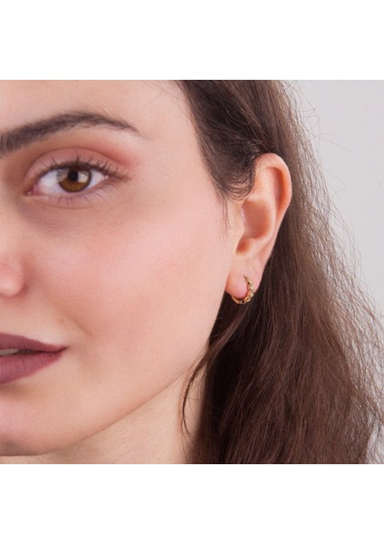 14 Ayar Altın Taşlı Petek Halka Küpe 1,17 gr fiyatları