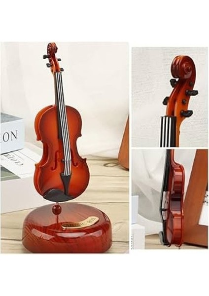 Hareketli Violin Müzik Kutusu