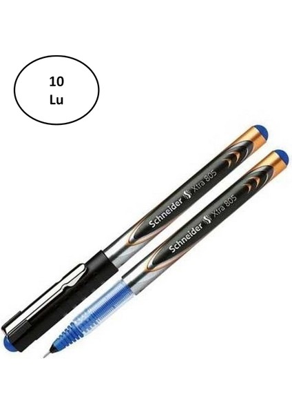 Xtra 805 Düz Klipsli Roller Kalem Siyah 0.5 8055 10'lu