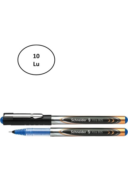 SC x 036 805 Roller Kalem Xtra Iğne Uç 0.5 mm Mavi 10'lu