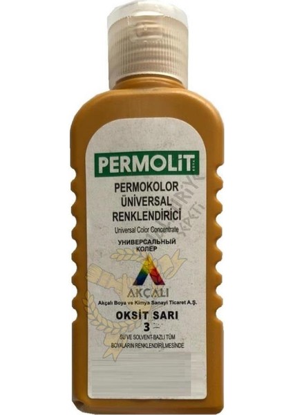 Üniversal Renklendirici Renk Tüpü Oksit Sarı 50 Ml.
