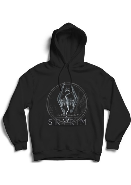 Skyrim, DK-369, Game, Oyun Kapüşonlu Sweatshirt Hoodie
