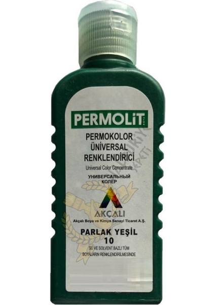 Üniversal Renklendirici Renk Tüpü Parlak Yeşil 50 Ml.