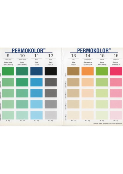 Üniversal Renklendirici Renk Tüpü Verde Yeşil 50 Ml.