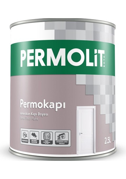Sentetik Amerikan Panel Kapı Boyası Krem 2.5 Lt.