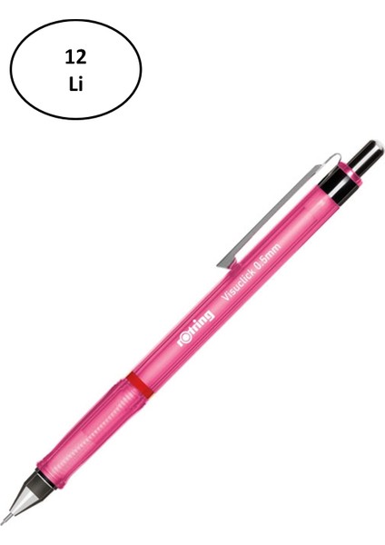 Rotring Versatil Visuclick 0,5 Pembe 12'li