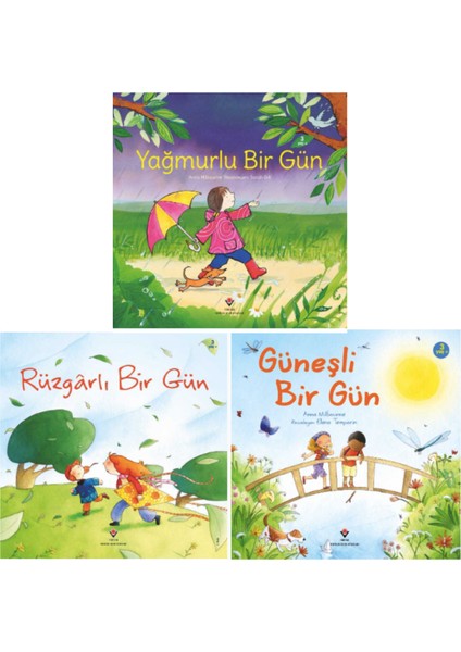 Yağmurlu Bir Gün - Güneşli Bir Gün - Rüzgarlı Bir Gün 3 Kitap