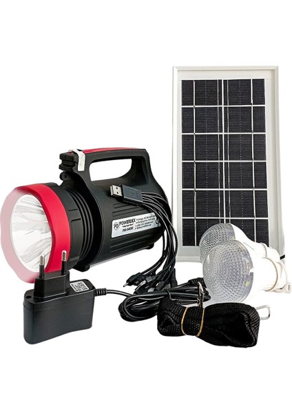 BYR002 Yajıa YJ-1902T 5 W 22 Smd LED 2 Ampullü Solar Işıldak [efsngrck]