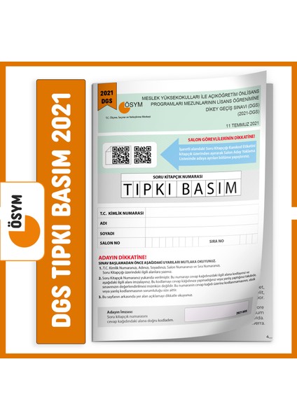 DGS 2024 ÖSYM Çıkmış Soru Tıpkı Basım Türkiye Geneli 6lı Dijital Çözümlü Deneme Seti fırsatları
