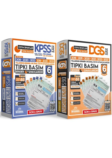 2024 KPSS Ön Lisans - DGS ÖSYM Çıkmış Soru Tıpkı Basım Türkiye Geneli Dijital Çözümlü Deneme Paketi Seti