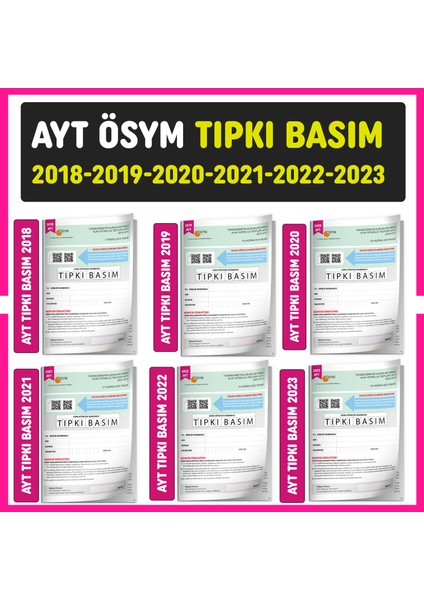 AYT 2024 ÖSYM Çıkmış Soru Tıpkı Basım Türkiye Geneli 5li Dijital Çözümlü Deneme Seti
