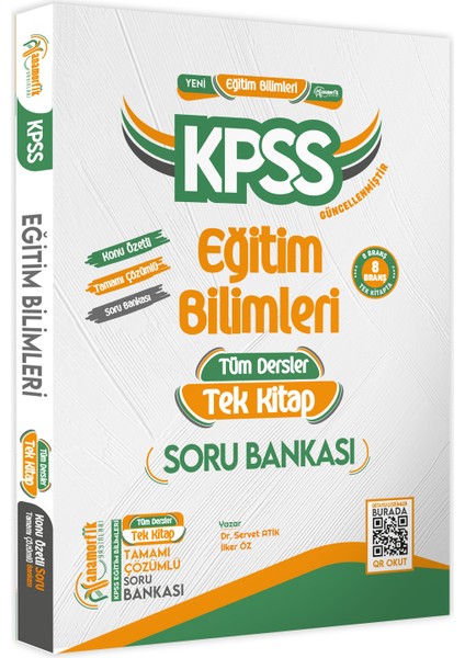 KPSS Eğitim Bilimleri Anamorfik Tek Kitap ve 10'lu Yazarlar Karması Tamamı Çözümlü Deneme Paketi