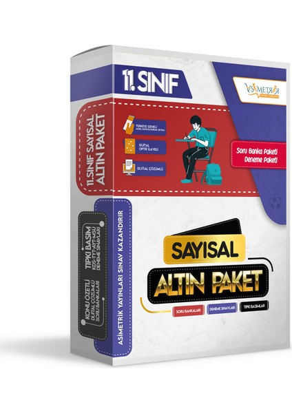 11. Sınıf Sayısal Soru Bankaları ve Türkiye Geneli Kurumsal Dijital Çözümlü Paket Deneme Seti