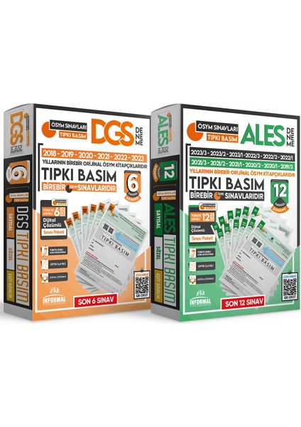 2024 DGS -ALES Tıpkı Basım 2'li Dijital Çözümlü Paket Deneme Sınavı