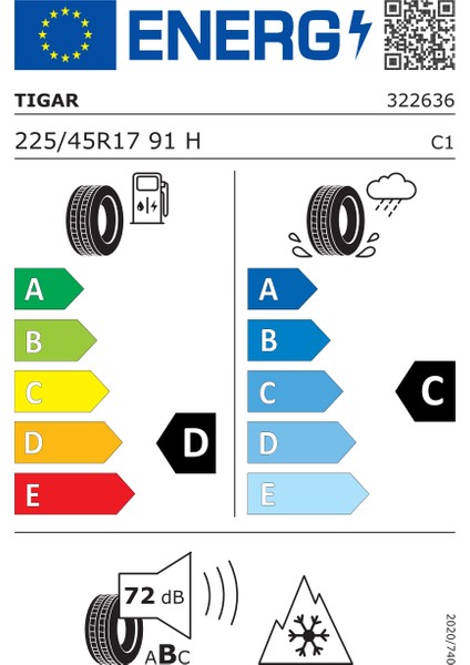 225/45 R17 91H Winter Tg Oto Kış Lastiği ( Üretim Yılı: 2023 )