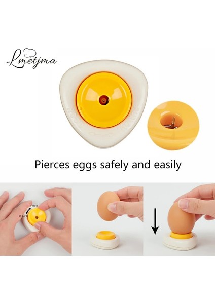 Lmetjma Yaratıcı Yumurta Delici Pricker Kilitli Paskalya Yumurtası Delici Güvenlik ve Kolay El Sanatları Dıy Yapımcısı Yumurta Bölücüler Yumurta Aracı KC0107 (Yurt Dışından)