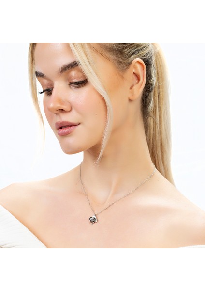 Gümüş Renk Kararmaz Metal Zincirli Kır Çiçeği Tasarım Kadın Kolye fırsatları