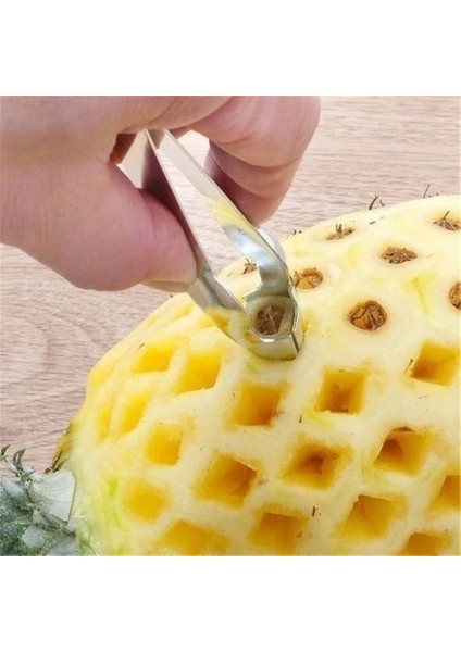 1 Adet Tarzı Eapple Göz Soyucu Mutfak Paslanmaz Çelik Tohum Sökücü Kesme Klipsi Faydalı (Yurt Dışından)