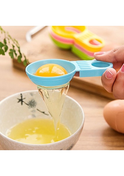 Yeni Varış Yumurta Ayırıcı Beyaz Sarısı Eleme Ev Mutfak Şef Yemek Pişirme Gadget Yumurta Araçları Rastgele Renk (Yurt Dışından)