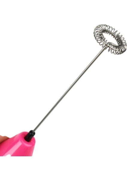 Pembe Tarzı 1 Adet Mini Kolu Elektrikli Süt Köpürtücü Sütlü Içecek Kahve Köpürtücü Köpürtücü El Çırpma Mikser Yumurta Çırpıcı Mutfak Aracı Yumurta Karıştırma (Yurt Dışından)