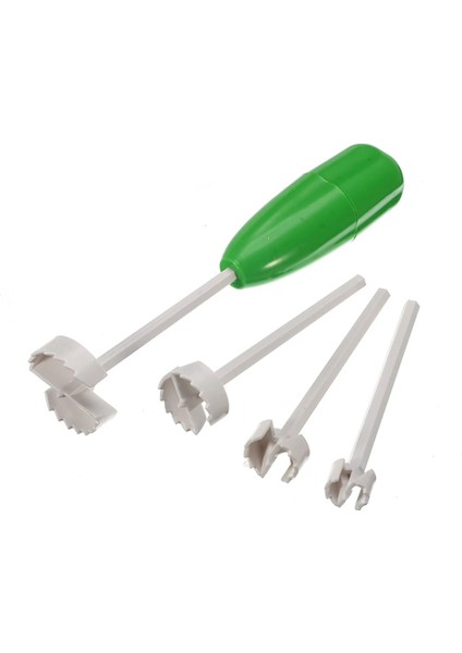 Açık Yeşil Tarzı 4 Adet Değiştirilebilir Kafa Sebze Spiral Kesici Sebze Matkap Spiralizer Kazma Cihazı Corer Cihazı Corer Mutfak Aksesuarları Araçları (Yurt Dışından)