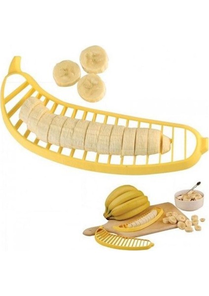 Sarı Stil Plastik Muz Dilimleme Kesici Meyve Sebze Salatası Makinesi Pratik Doğrayıcı Pişirme Araçları Mutfak Aletleri (Yurt Dışından) modelleri