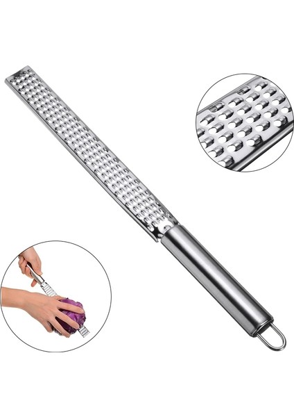 1 Adet Çok Işlevli Paslanmaz Çelik Peynir Rendesi Gümüş Dıy Sebze Limon Zester Rende Patates Soyucu Dilimleme Mutfak Aletleri (Yurt Dışından)