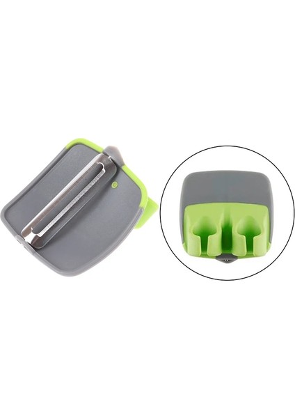 Yeşil Stil Yaratıcı Meyve Soyucu Çift Parmak Bıçak Dilimleme Rende Sebze Parer Kesici Salatalık Patates Domates Rendesi Mutfak Gereçleri (Yurt Dışından)