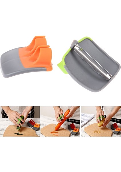 Yeşil Stil Yaratıcı Meyve Soyucu Çift Parmak Bıçak Dilimleme Rende Sebze Parer Kesici Salatalık Patates Domates Rendesi Mutfak Gereçleri (Yurt Dışından) fiyatları