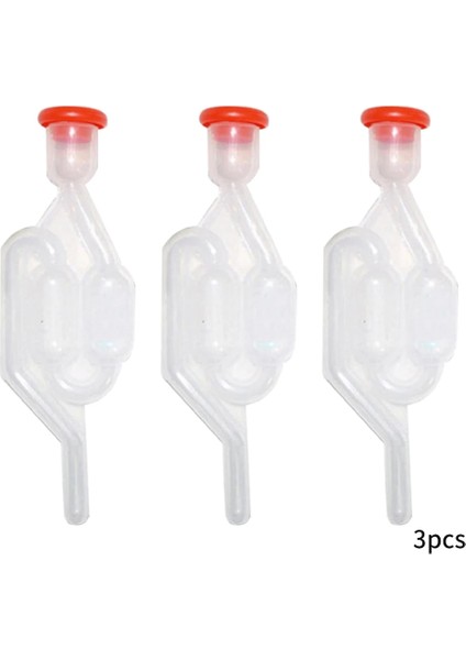 3 Adet Su Mühürlü Ev Brew Yeniden Kullanılabilir Havalandırma Çubuğu Şarap Fermantasyon Tek Yönlü Hava Kilidi Mutfak Egzoz Vanası Aksesuarları Kapaklı (Yurt Dışından) modelleri