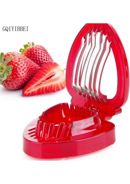 Kırmızı Stil Hızlı Çilek Kesici Dilimleme Meyve Oyma Araçları Salata Berry Kek Dekorasyon Kesici Mutfak Aletleri ve Aksesuarları (Yurt Dışından) fırsatları