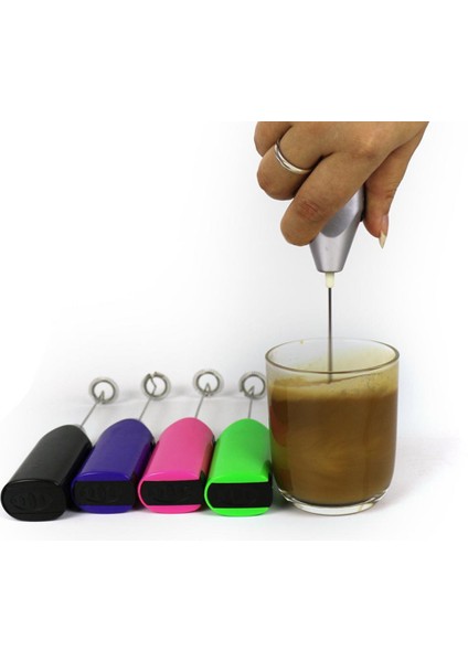 Siyah Stil El Pil Kumandalı Kahve Süt Köpürtücü Içecek Mikser Latte Cappuccino Yumurta Çırpıcı Karıştırıcı Pratik Mutfak Pişirme Aracı (Yurt Dışından)