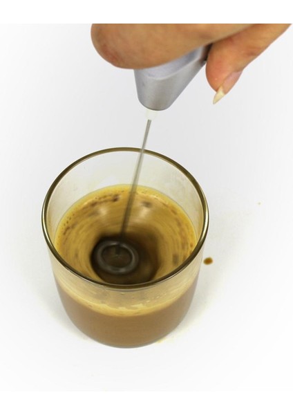 Siyah Stil El Pil Kumandalı Kahve Süt Köpürtücü Içecek Mikser Latte Cappuccino Yumurta Çırpıcı Karıştırıcı Pratik Mutfak Pişirme Aracı (Yurt Dışından)