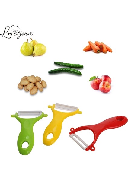Mavi Stil Lmetjma Seramik Soyucu 4 Renk Sebze Meyve Soyucu Mutfak Patates Havuç Salatalık Soyucu Soyma Mutfak Aletleri KC0113 (Yurt Dışından) indirimleri