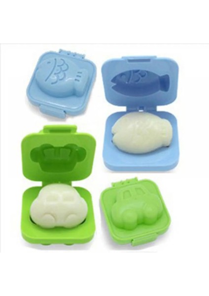 Araba Tarzı Haşlanmış Yumurta Kalıbı Sevimli Karikatür 3D Yumurta Halka Kalıbı Bento Maker Kesici Dekorasyon Yumurta Aracı (Yurt Dışından)