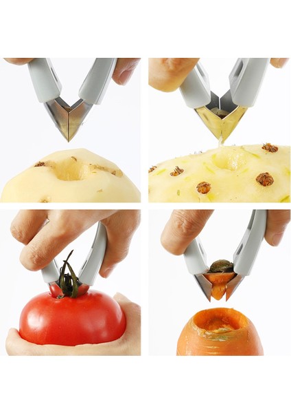 Turuncu Tarzı Ananas Göz Soyucu Paslanmaz Çelik Kesici Pratik Tohum Sökücü Klip Meyve Sebze Havuç Domates Cımbız Ev Mutfak Aracı (Yurt Dışından) indirimleri