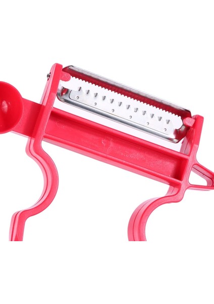 Kırmızı Stil 3 Adetset Dilimleme Parçalayıcı Soyucu Sihirli Üçlü Soyucu Seti Julienne Kesici Kabuğu Paslanmaz Çelik Bıçak Rende Mutfak Aksesuarları (Yurt Dışından) modelleri