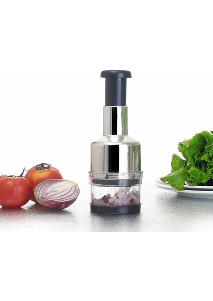Gümüş Tarzı 1 Adet Soğan Kıyıcı El Basınçlı Sarımsak Soğan Kesici Doğrayın Domates Kırıcı Meyve Sebze Araçları Ev Mutfak Aletleri (Yurt Dışından) fırsatları
