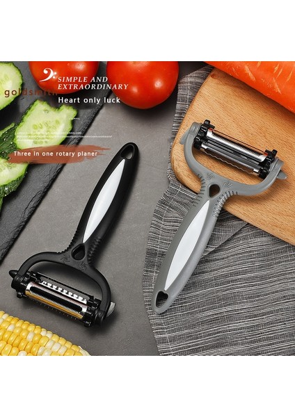 Gri Hızlı Soyma Stili Sebze ve Meyve Hızlı Soyucu Mutfak Aletleri Paslanmaz Çelik Soyucu Çok Fonksiyonlu Pişirme Aleti Patates ve Havuç Rendesi (Yurt Dışından) fiyatları