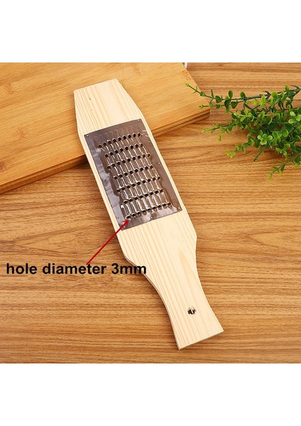 3mm Tarzı Pratik Ahşap Rende Havuç Peynir Rendesi Çok Fonksiyonlu Sebze Kesici Manuel Ince Örgü El Dilimleme Mutfak Aleti (Yurt Dışından)