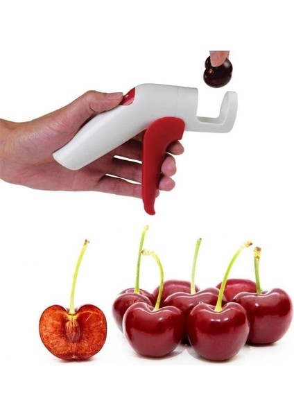 Koyu Gri Tarzı 8 Inç Kiraz Elma Avokado Mango Meyve Mutfak Pitter Remover Zeytin Çekirdek Tart Kaldır Pit Aracı Tohum Gadget Stoner (Yurt Dışından) indirimleri