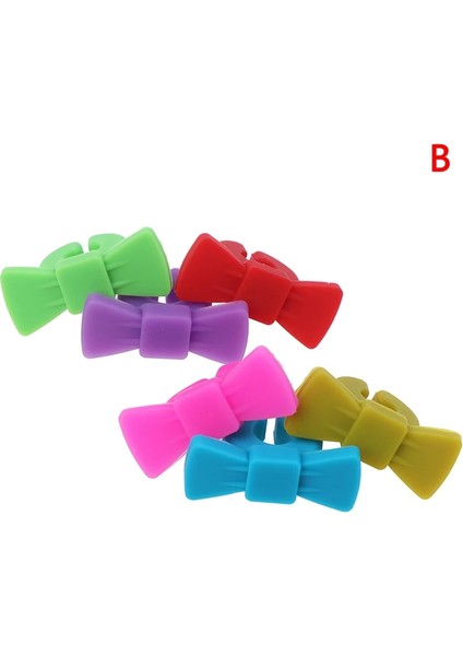 B1.98 Stili 6 Adet Silikon Kuş Şekli Ananas Şekli Yay Şekli Göğüsler Şarap Kadehi Işareti Şarap Kadehi Tanıyıcı Fincan Ayırıcı Sıcak (Yurt Dışından)