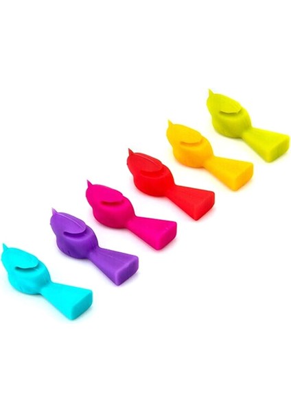 6 Adet Silikon Kuş Göğüsleri Şarap Kadehi Mark Şarap Kadehi Tanıyıcı Bardak Ayırıcı (Karışık Renk) (Yurt Dışından) modelleri