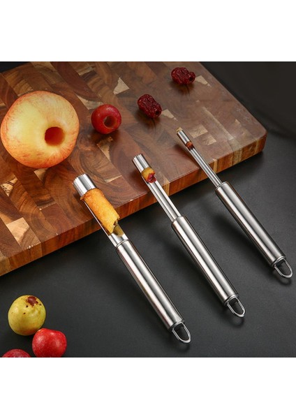 Gümüş 1cm Tarzı Armut Meyve Sökücü Kesici Mutfak Alet Paslanmaz Çelik Ev Yemek Barı Elma Tartları Büküm Meyve Çekirdeği Çukur Araçları Kaldır (Yurt Dışından) fiyatları